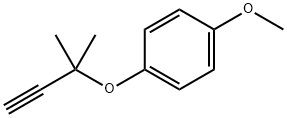 Benzene, 1-[(1,1-dimethyl-2-propyn-1-yl)oxy]-4-methoxy- 구조식 이미지