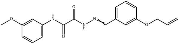 2-{2-[3-(allyloxy)benzylidene]hydrazino}-N-(3-methoxyphenyl)-2-oxoacetamide Structure