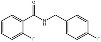 2-Fluoro-N-(4-fluorobenzyl)benzaMide, 97% Structure