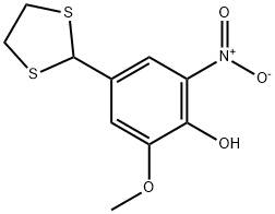 4-(1,3-dithiolan-2-yl)-2-methoxy-6-nitrobenzenol 구조식 이미지