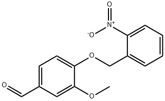 4-((2-NITROBENZYL)OXY)-3-METHOXYBENZALDEHYDE 구조식 이미지