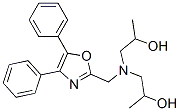 1,1'-[[(4,5-디페닐-2-옥사졸릴)메틸]이미노]디(2-프로판올) 구조식 이미지