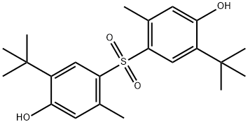 2,2'-Di-tert-butyl-5,5'-dimethyl[4,4'-sulfonylbisphenol] Structure