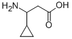 3-Amino-3-cyclopropylpropanoic acid 구조식 이미지