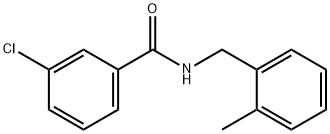 3-Chloro-N-(2-Methylbenzyl)benzaMide, 97% Structure