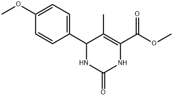 4-Pyrimidinecarboxylicacid,1,2,3,6-tetrahydro-6-(4-methoxyphenyl)-5-methyl-2-oxo-,methylester(9CI) Structure