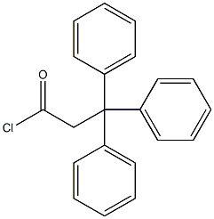 3,3,3-Triphenylpropionyl chloride Structure