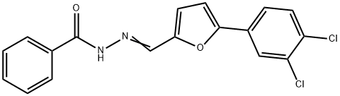 N'-{[5-(3,4-dichlorophenyl)-2-furyl]methylene}benzohydrazide Structure