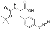 BOC-P-AZIDO-PHE-OH Structure