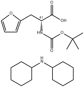 BOC-D-2-FURYLALANINE DCHA SALT Structure