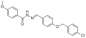 N'-{4-[(4-chlorobenzyl)oxy]benzylidene}-4-methoxybenzohydrazide Structure