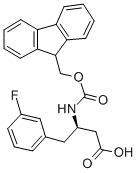 FMOC-(R)-3-AMINO-4-(3-FLUORO-PHENYL)-BUTYRIC ACID Structure