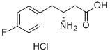 (R)-3-AMINO-4-(4-FLUOROPHENYL)BUTANOIC ACID HYDROCHLORIDE 구조식 이미지