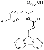 FMOC-(R)-3-AMINO-4-(4-BROMO-PHENYL)-BUTYRIC ACID 구조식 이미지