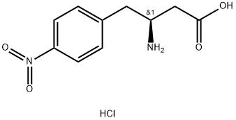 (S)-3-Amino-4-(4-Nitrophenyl)butyric Acid Hydrochloride 구조식 이미지