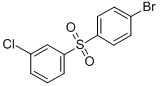 1-브로모-4-[(3-클로로페닐)설포닐]-벤젠 구조식 이미지