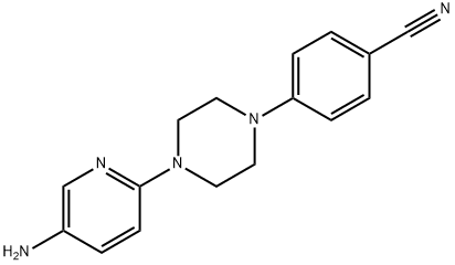 4-[4-(5-AMINO-2-PYRIDINYL)-1-PIPERAZINYL]-BENZONITRILE Structure