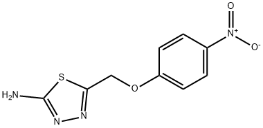 1,3,4-Thiadiazol-2-aMine, 5-[(4-nitrophenoxy)Methyl]- Structure