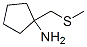 Cyclopentanamine, 1-[(methylthio)methyl]- (9CI) Structure