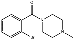 (2-브로모페닐)(4-메틸피페라진-1-일)메탄온 구조식 이미지