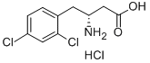 (R)-3-AMINO-4-(2,4-DICHLOROPHENYL)BUTANOIC ACID HYDROCHLORIDE Structure