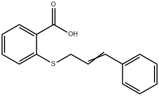 2-{[(2E)-3-Phenylprop-2-en-1-yl]thio}benzoic acid 구조식 이미지