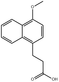 4-메톡시-1-나프탈렌프로피온산 구조식 이미지