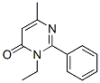 3-Ethyl-6-methyl-2-phenyl-4(3H)-pyrimidinone 구조식 이미지