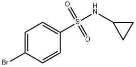 4-BROMO-N-CYCLOPROPYLBENZENESULPHONAMIDE Structure
