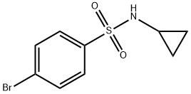 4-BROMO-N-CYCLOPROPYLBENZENESULPHONAMIDE 구조식 이미지