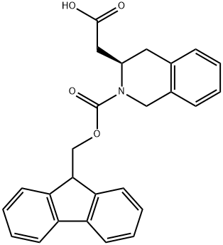 FMOC-(R)-2-테트라히드로이소퀴놀린아세트산 구조식 이미지