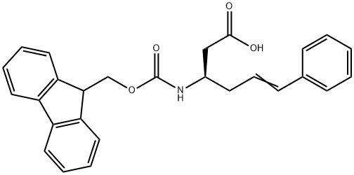 FMOC-(R)-3-AMINO-(6-PHENYL)-5-HEXENOIC ACID Structure