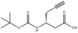 BOC-(R)-3-AMINO-5-HEXYNOIC ACID Structure