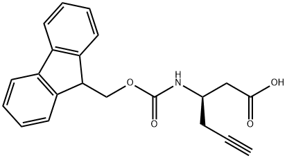 FMOC-(R)-3-AMINO-5-HEXYNOIC ACID Structure
