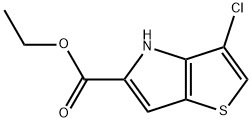 ETHYL 3-CHLORO-4H-THIENO[3,2-B]PYRROLE-5-CARBOXYLATE Structure