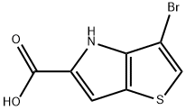 3-BROMO-4(H)-THIENO[3,2-B]PYRROLE-5-CARBOXYLICACID 구조식 이미지