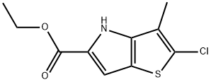 ETHYL 2-CHLORO-3-METHYL-4H-THIENO[3,2-B]PYRROLE-5-CARBOXYLATE Structure