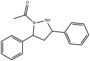 1-ACETYL-3,5-DIPHENYLPYRAZOLIDINE Structure