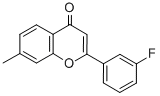 2-(3-FLUOROPHENYL)-7-METHYL-4H-CHROMEN-4-ONE 구조식 이미지