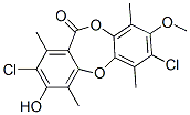 2,7-Dichloro-3-hydroxy-8-methoxy-1,4,6,9-tetramethyl-11H-dibenzo[b,e][1,4]dioxepin-11-one Structure