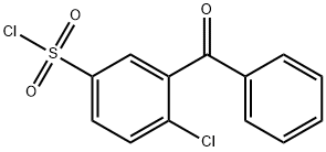 3-BENZOYL-4-CHLORO-BENZENESULFONYL CHLORIDE Structure