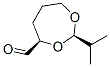 1,3-Dioxepane-4-carboxaldehyde,2-(1-methylethyl)-,(2R,4R)-(9CI) Structure