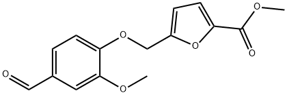 5-(4-FORMYL-2-METHOXY-PHENOXYMETHYL)-FURAN-2-CARBOXYLIC ACID METHYL ESTER Structure