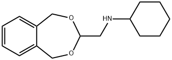CYCLOHEXYL-(5,9-DIHYDRO-6,8-DIOXA-BENZO-CYCLOHEPTEN-7-YLMETHYL)-AMINE 구조식 이미지