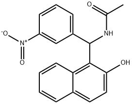 N-[(2-HYDROXY-NAPHTHALEN-1-YL)-(3-NITRO-PHENYL)-METHYL]-ACETAMIDE Structure