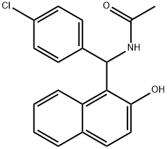 N-[(4-CHLORO-PHENYL)-(2-HYDROXY-NAPHTHALEN-1-YL)-METHYL]-ACETAMIDE Structure