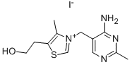 3-[(4-amino-2-methylpyrimidin-5-yl)methyl]-5-(2-hydroxyethyl)-4-methylthiazolium iodide Structure