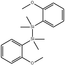 비스(2-메톡시페닐)-1,1,2,2-테트라메틸디실란 구조식 이미지