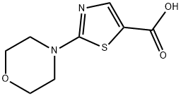 2-MORPHOLINO-1,3-THIAZOLE-5-카르복실산 구조식 이미지