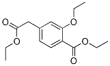 Benzeneacetic acid, 3-ethoxy-4-(ethoxycarbonyl)-, ethyl ester 구조식 이미지
